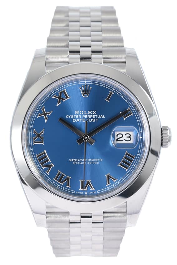 Rolex Datejust 126300, Blue dial, 41mm Oystersteel