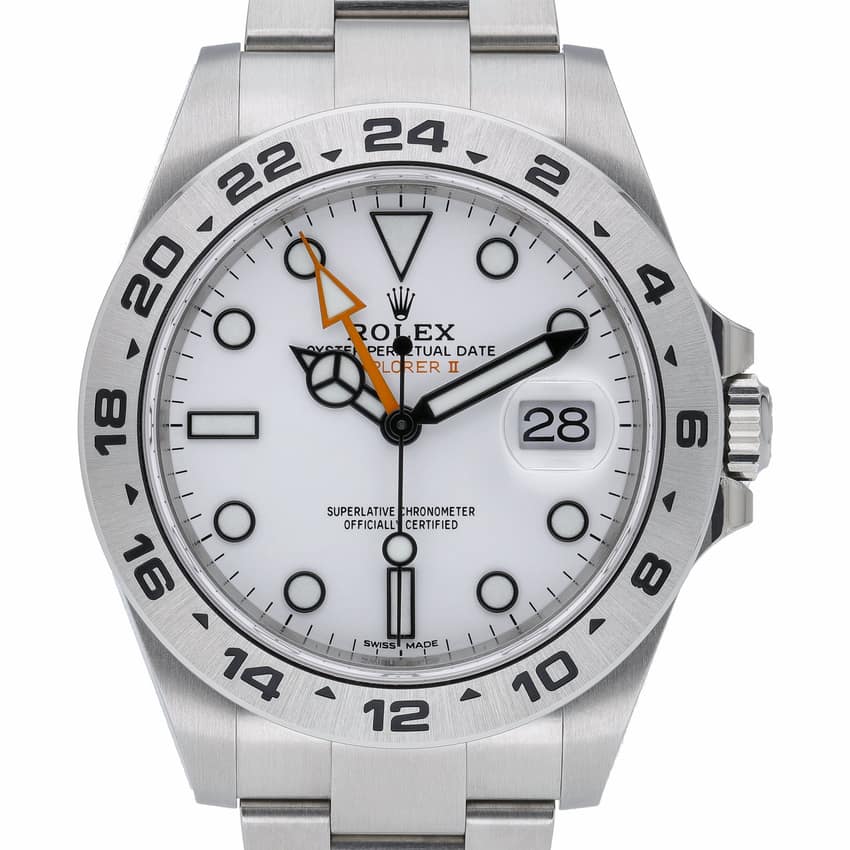 Rolex Explorer II 216570, White dial, 42mm Oystersteel