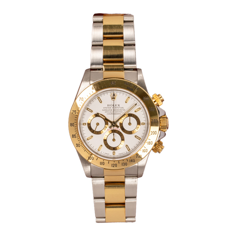 Rolex Cosmograph Daytona 16523, White dial, 40mm Steel & Yellow Gold