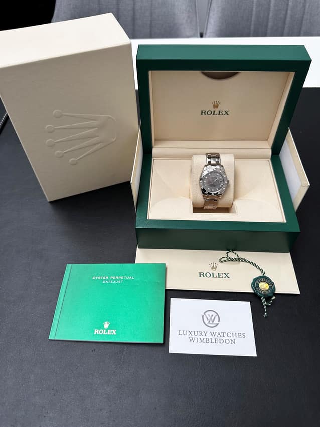 Rolex Pearlmaster 81319, Champagne dial, 34mm White Gold