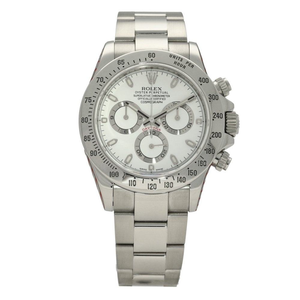 Rolex Cosmograph Daytona 116520, White dial, 40mm Oystersteel