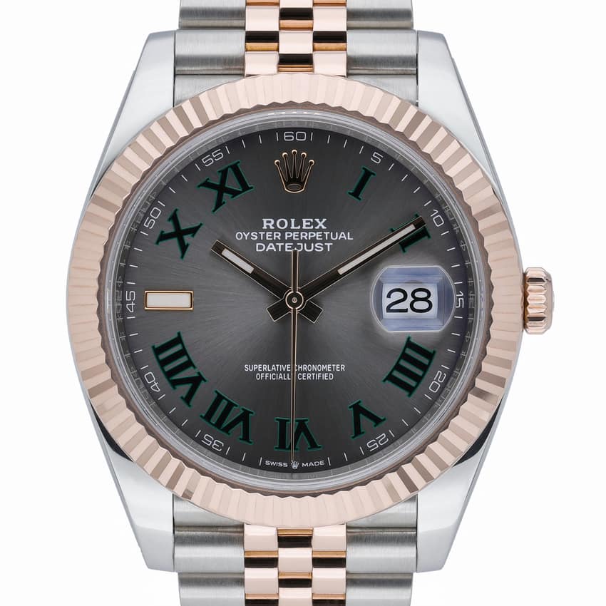 Rolex Datejust 126331, Slate dial, 41mm Steel & Everose Gold