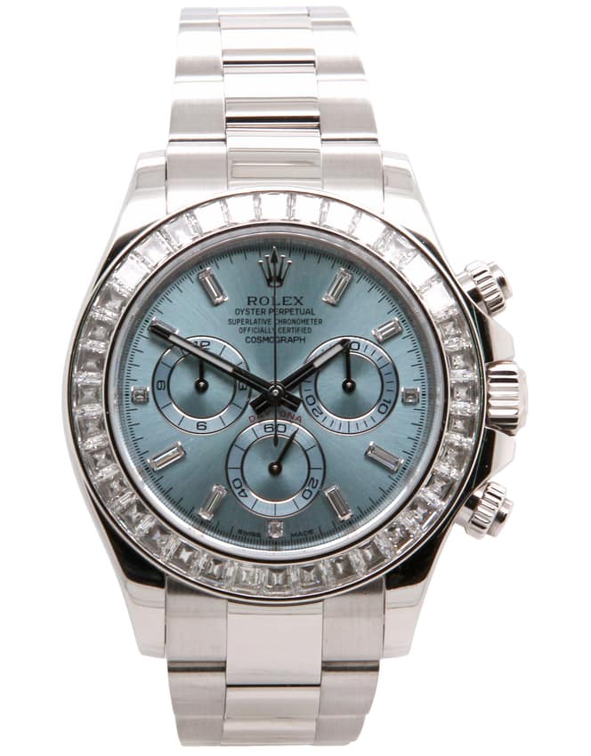 Rolex Cosmograph Daytona 116576 TBR, Blue dial, 40mm Platinum