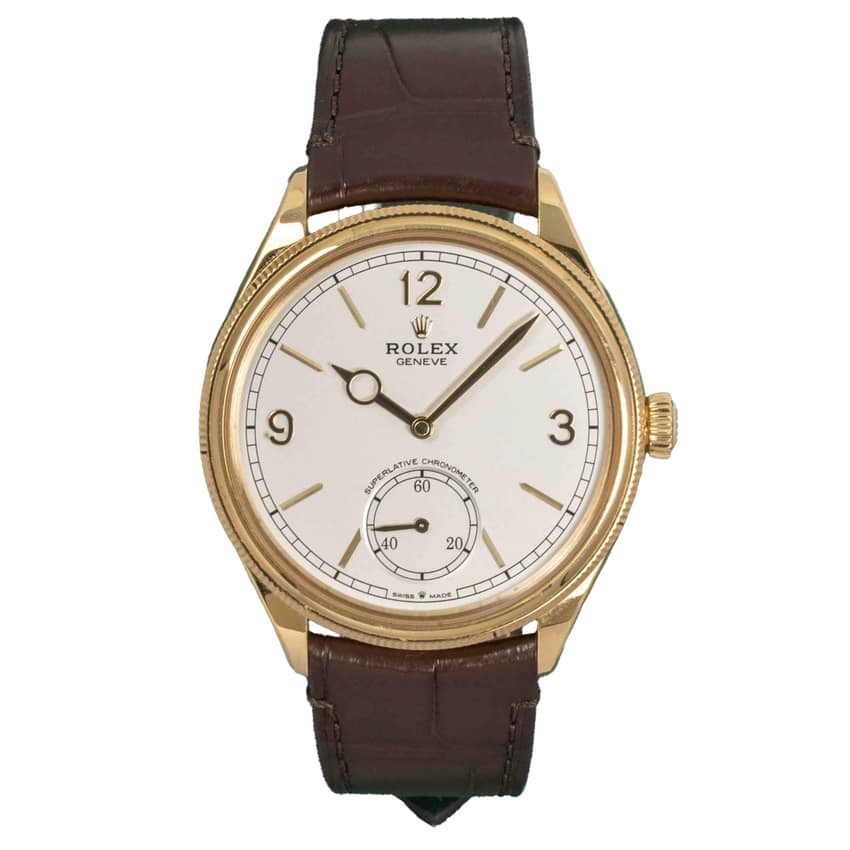 Rolex Perpetual 1908 52508, White dial, 39mm Yellow Gold