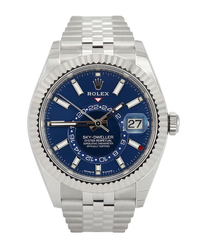 Rolex Sky-Dweller 336934, Blue dial, 42mm Steel & White Gold
