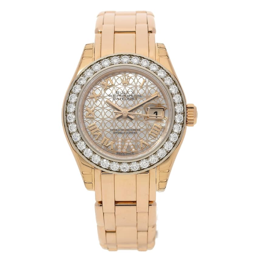 Rolex Pearlmaster 80285, Mother-of-Pearl dial, 29mm Everose Gold