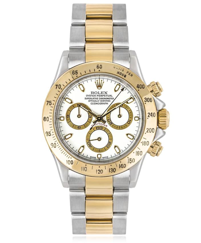 Rolex Cosmograph Daytona 116523, White dial, 40mm Steel & Yellow Gold