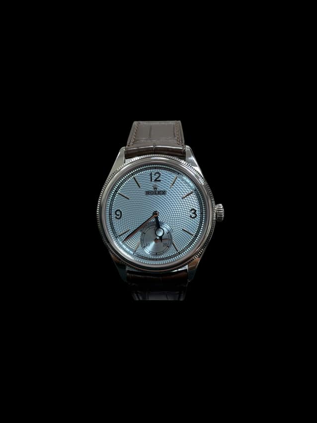 Rolex Perpetual 1908 52506, Turquoise dial, 39mm Platinum