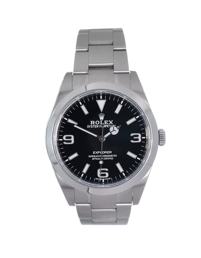 Rolex Explorer 214270, Black dial, 39mm Oystersteel