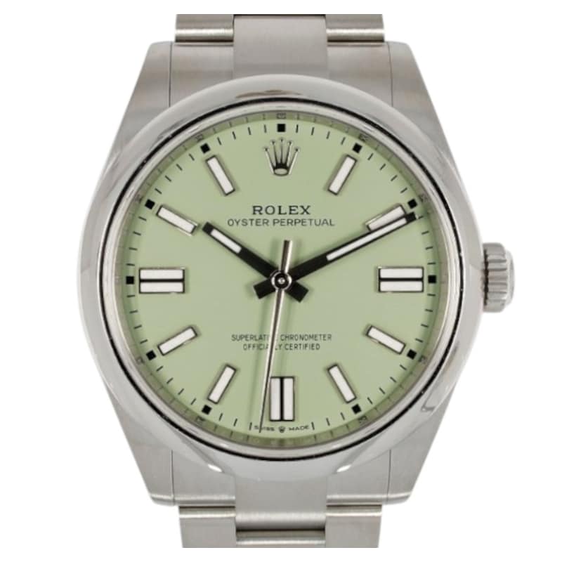 Rolex Oyster Perpetual 41 134300, Green dial, 41mm Oystersteel