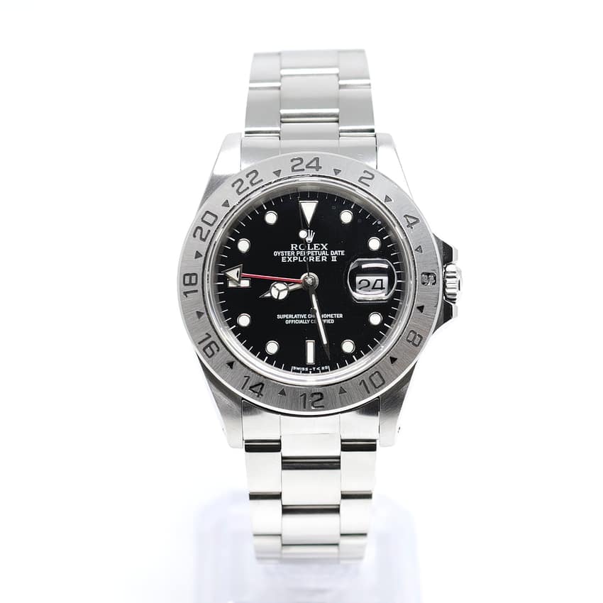 Rolex Explorer II 16570, Black dial, 40mm Oystersteel