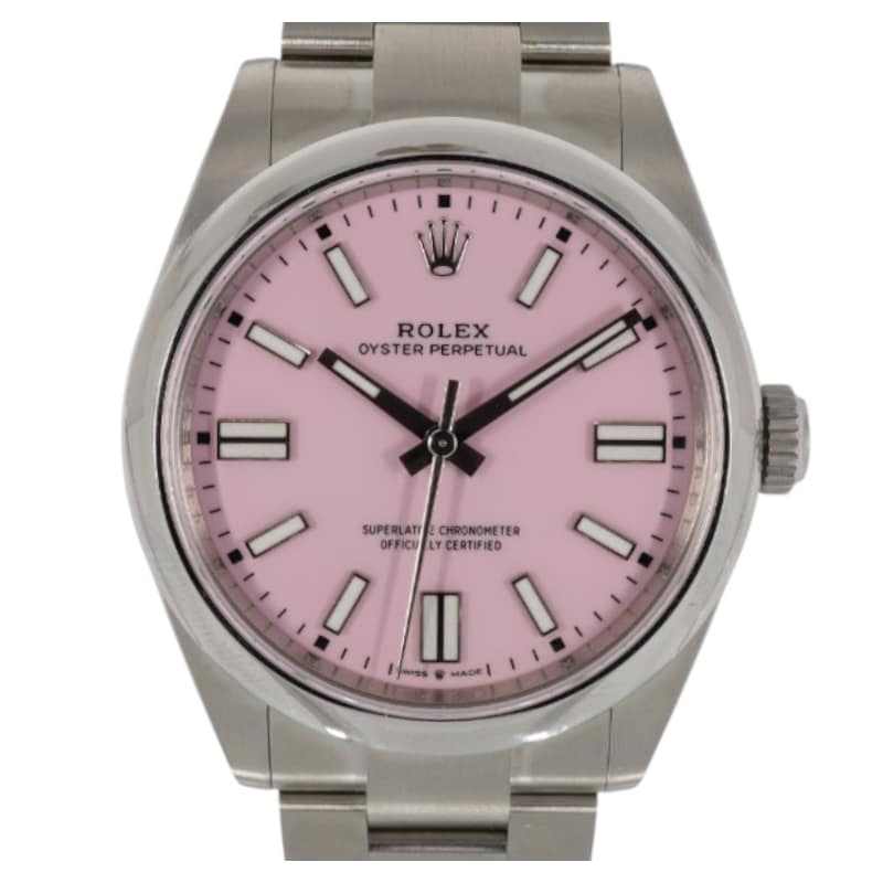 Rolex Oyster Perpetual 41 134300, Pink dial, 41mm Oystersteel
