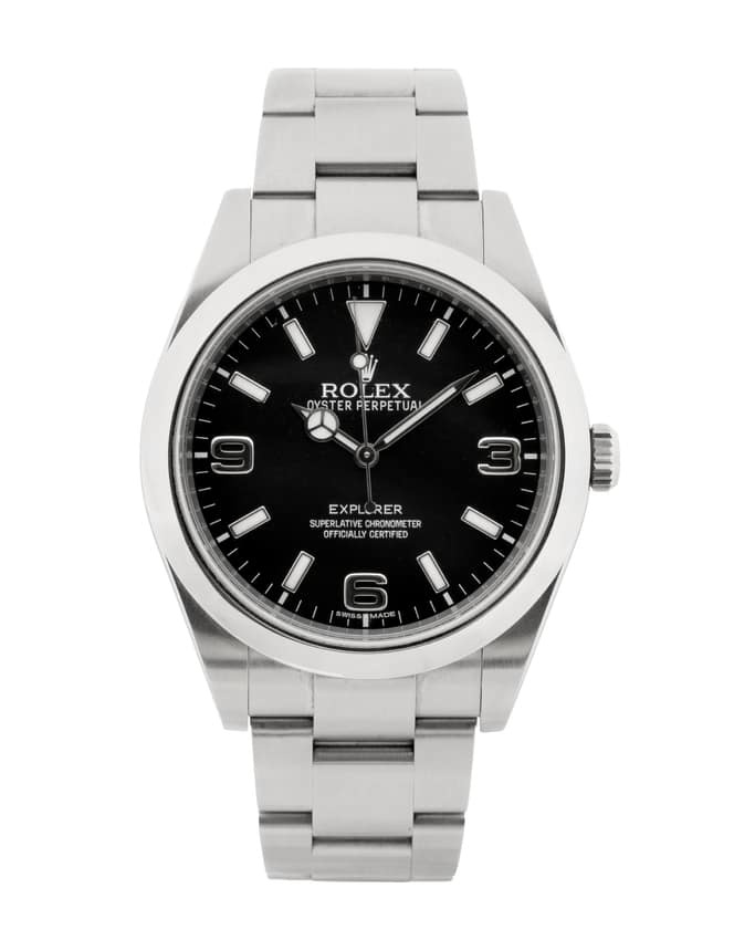 Rolex Explorer 214270, Black dial, 39mm Oystersteel