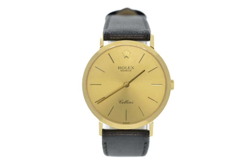 Rolex Cellini 4112, Champagne dial, 32mm Yellow Gold