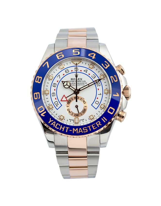 Rolex Yacht-Master 116681, White dial, 44mm Steel & Everose Gold