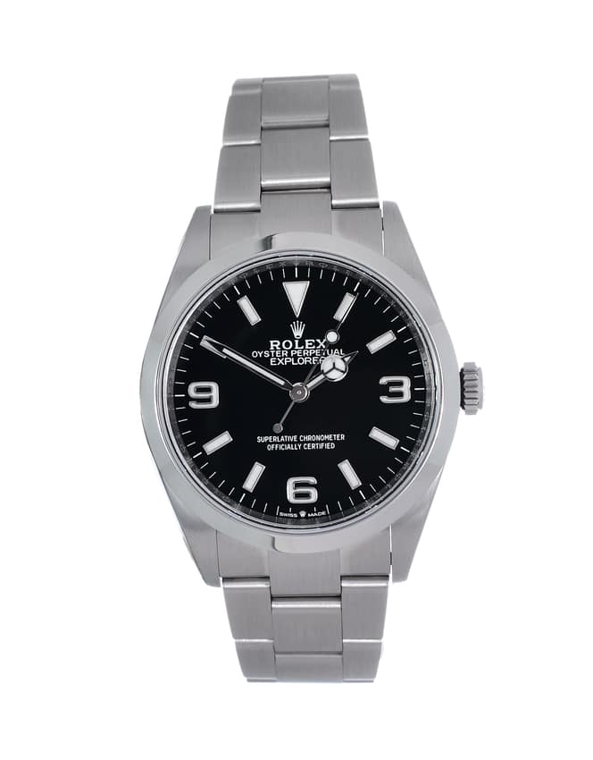 Rolex Explorer 124270, Black dial, 36mm Oystersteel
