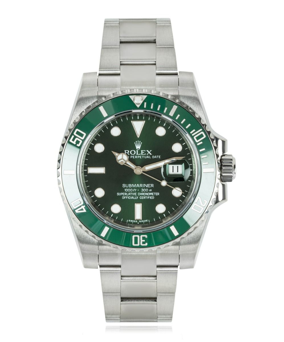 Rolex Submariner 116610 LV, Green dial, 40mm Oystersteel