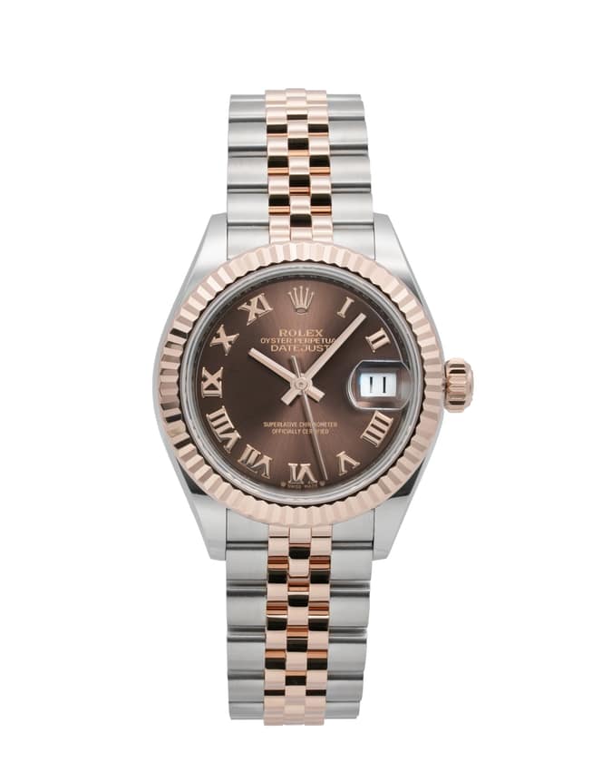 Rolex Lady-Datejust 279171, Brown dial, 28mm Steel & Everose Gold