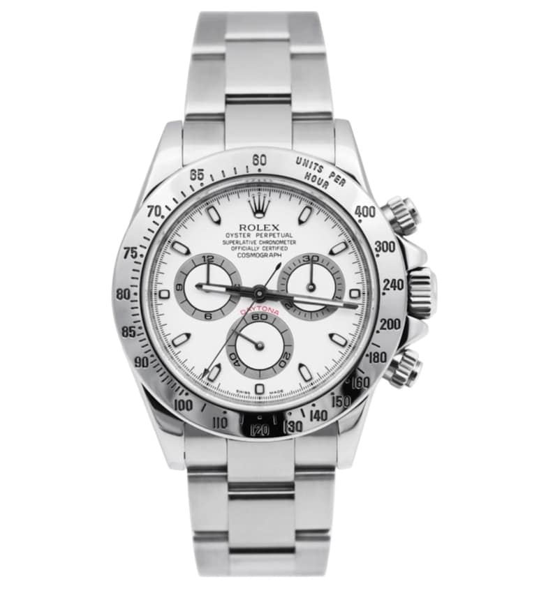 Rolex Cosmograph Daytona 116520, White dial, 40mm Oystersteel