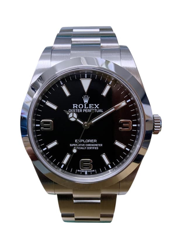 Rolex Explorer 214270, Black dial, 39mm Oystersteel