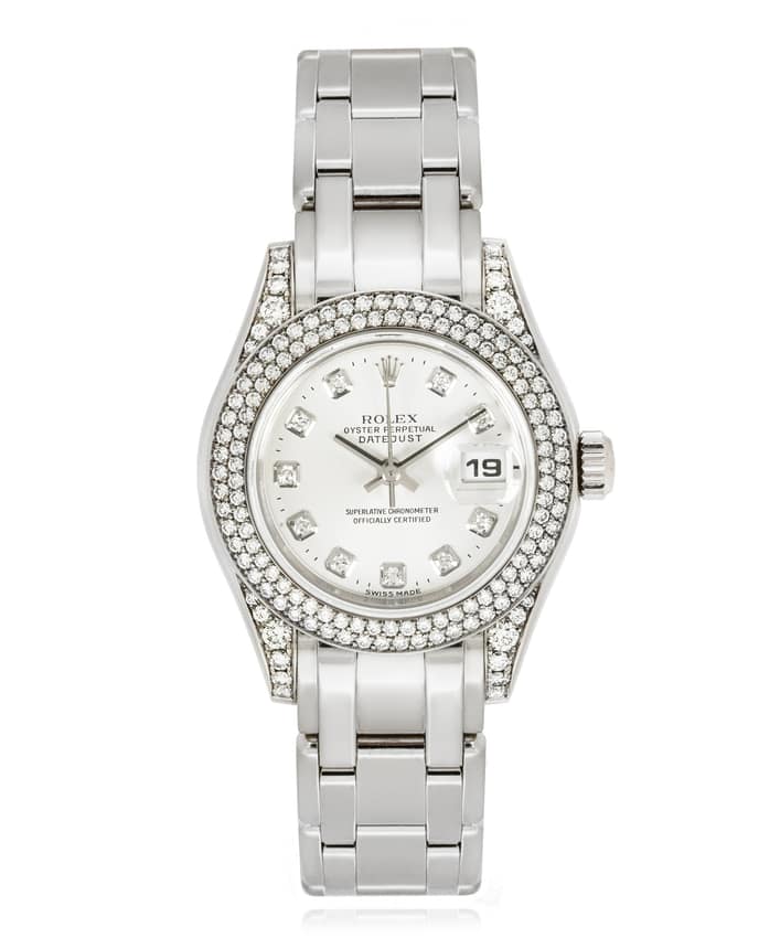 Rolex Pearlmaster 80359, Mother-of-Pearl dial, 29mm White Gold