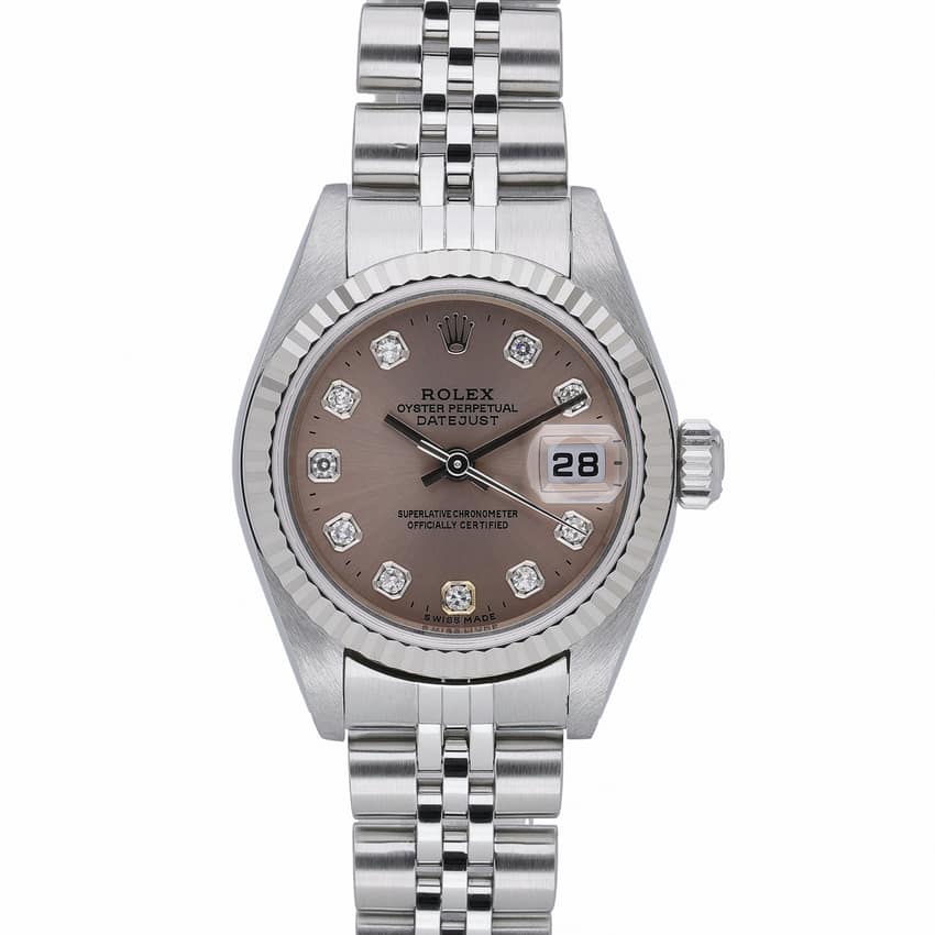 Rolex Lady-Datejust 79174, Slate dial, 26mm Steel & White Gold