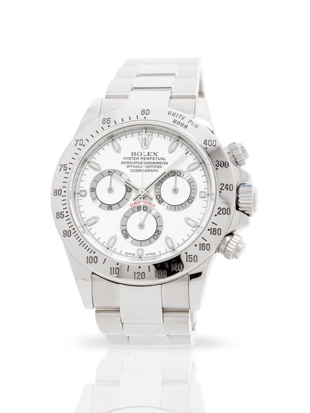 Rolex Cosmograph Daytona 116520, White dial, 40mm Oystersteel