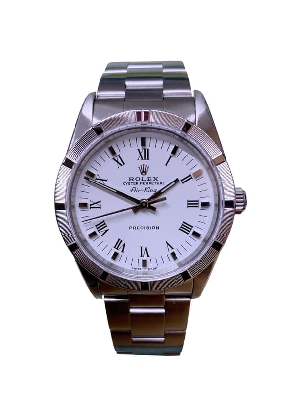 Rolex Air-King 14000, White dial, 34mm Oystersteel