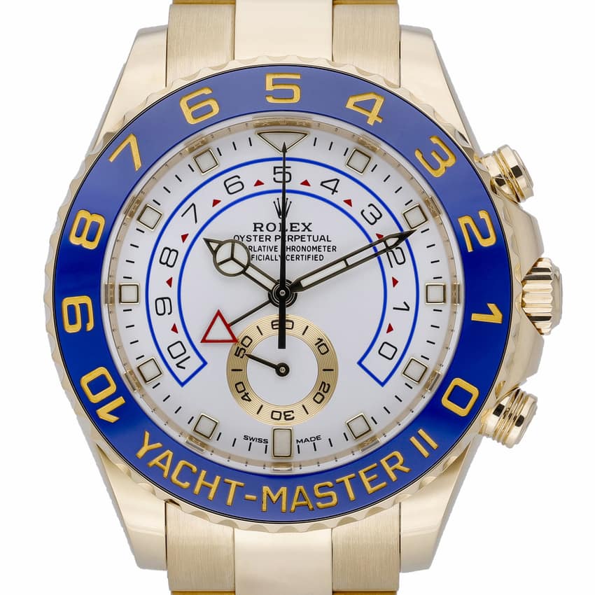 Rolex Yacht-Master 116688, White dial, 44mm Yellow Gold