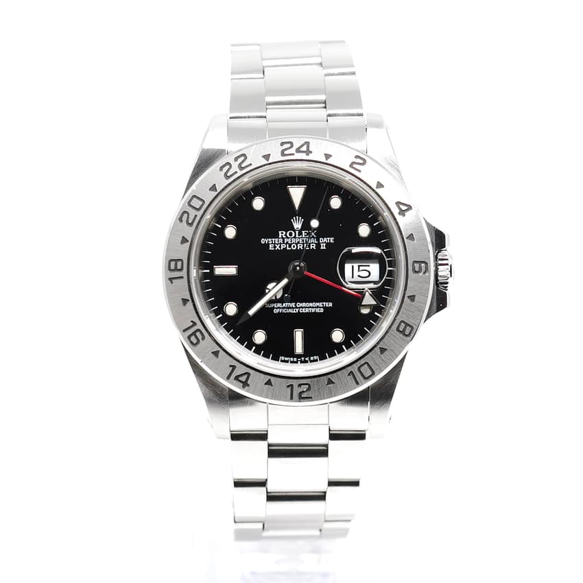 Rolex Explorer II 16570, Black dial, 40mm Oystersteel