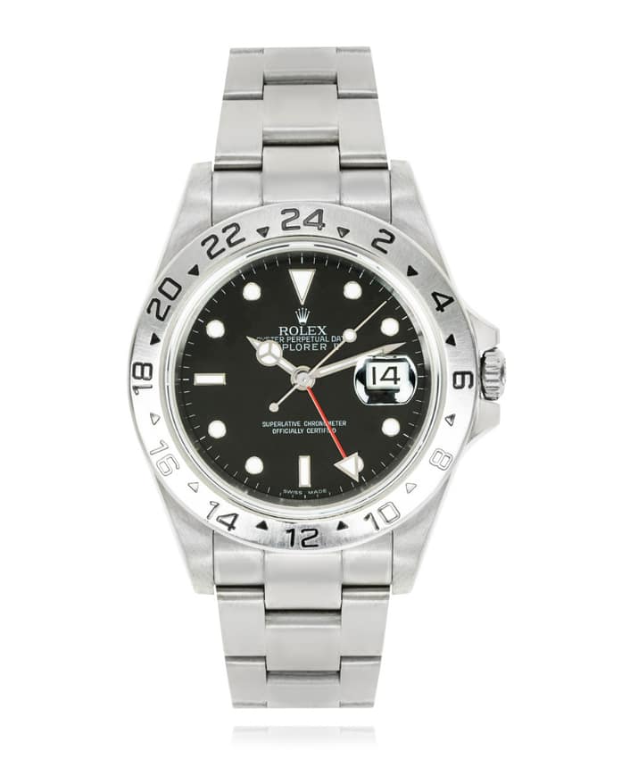 Rolex Explorer II 16570, Black dial, 40mm Oystersteel