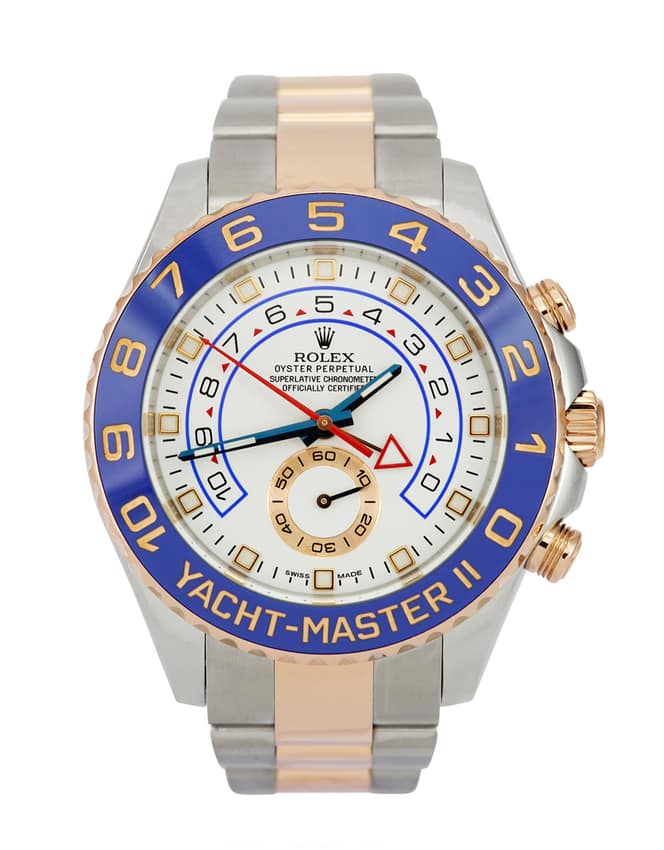 Rolex Yacht-Master 116681, White dial, 44mm Steel & Everose Gold