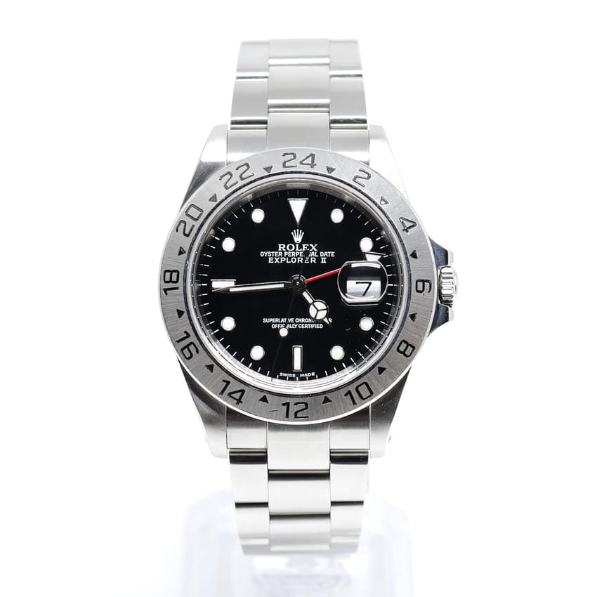 Rolex Explorer II 16570, Black dial, 40mm Oystersteel