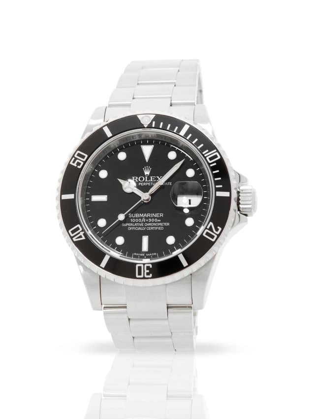 Rolex Submariner 16610, Black dial, 40mm Oystersteel
