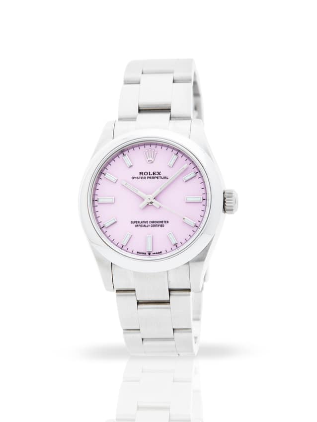 Rolex Oyster Perpetual 31 277200, Pink dial, 31mm Oystersteel