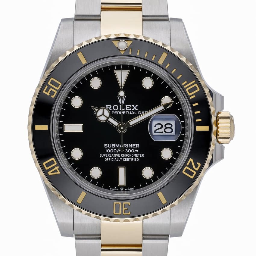 Rolex Submariner 126613 LN, Black dial, 41mm Steel & Yellow Gold