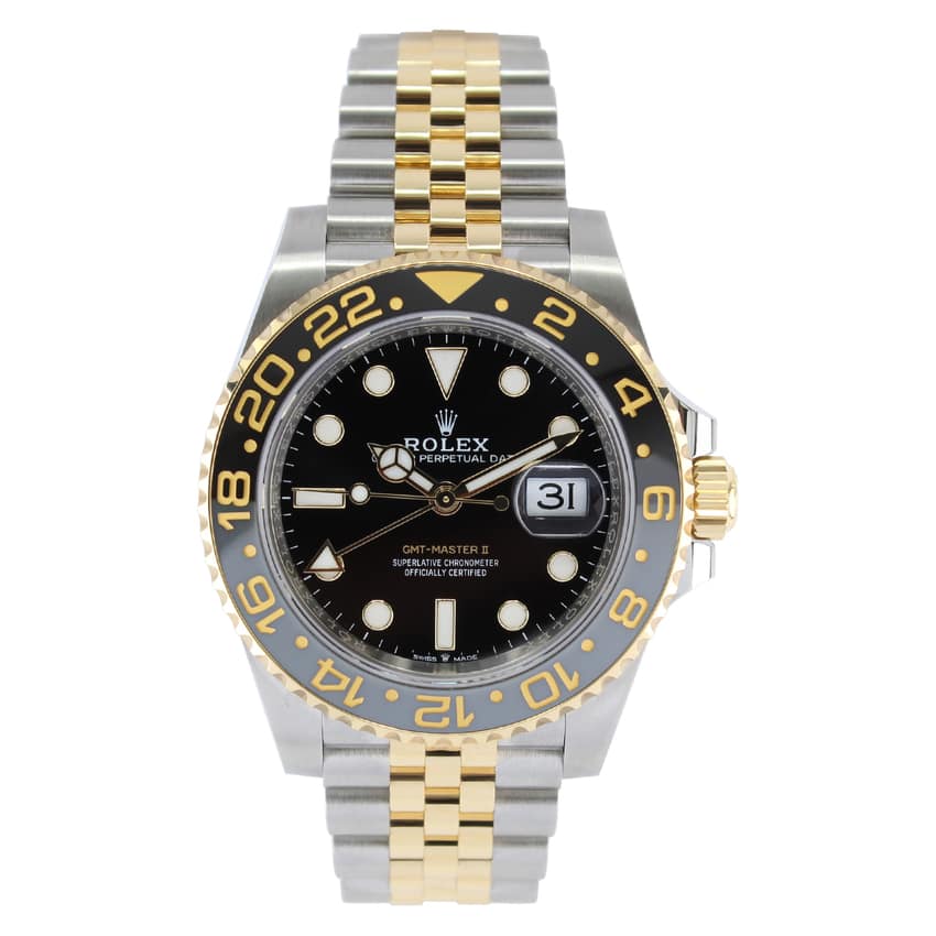 Rolex GMT-Master II 126713 GRNR, Black dial, 40mm Steel & Yellow Gold