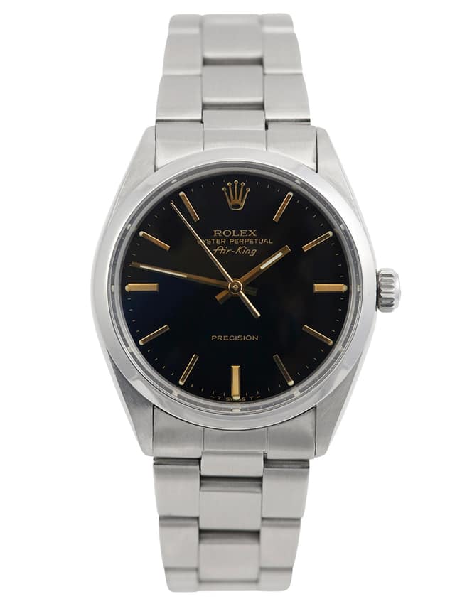 Rolex Air-King 5500, Black dial, 34mm Oystersteel