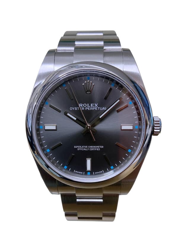 Rolex Oyster Perpetual 39 114300, Slate dial, 39mm Oystersteel