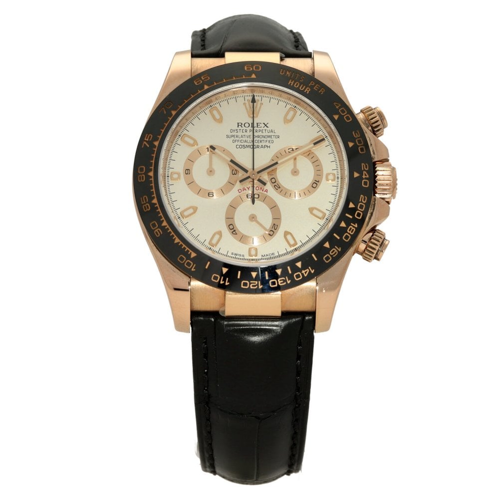 Rolex Cosmograph Daytona 116515 LN, White dial, 40mm Everose Gold