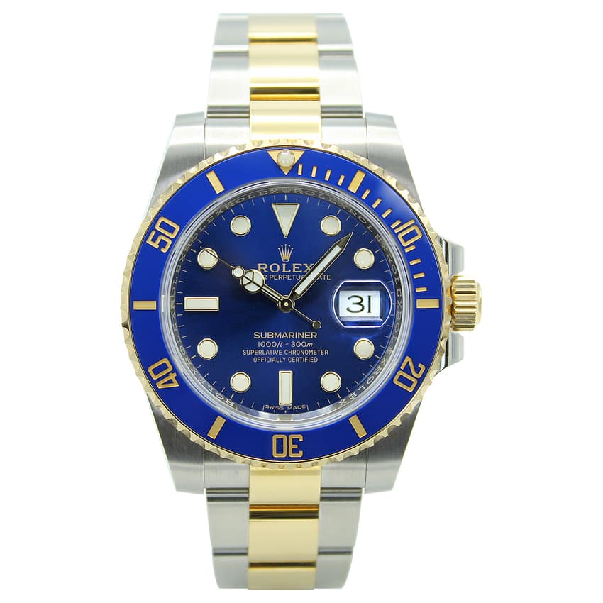 Rolex Submariner 116613 LB, Blue dial, 40mm Steel & Yellow Gold