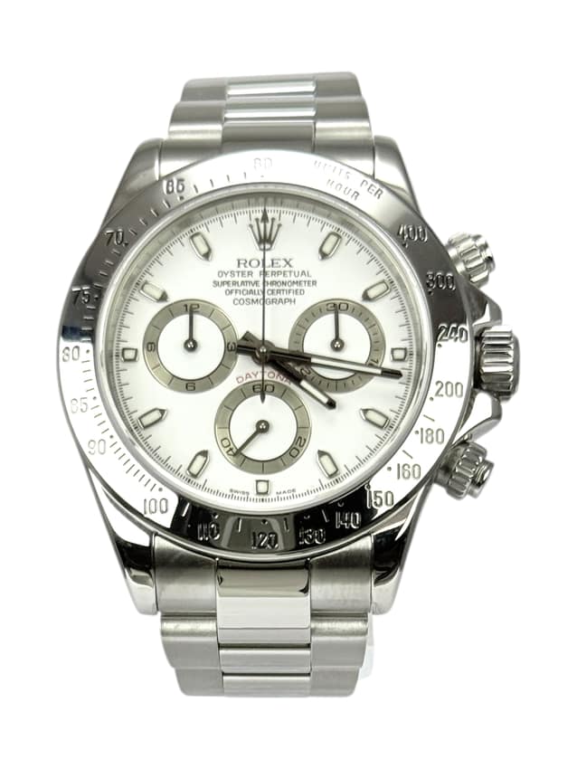 Rolex Cosmograph Daytona 116520, White dial, 40mm Oystersteel
