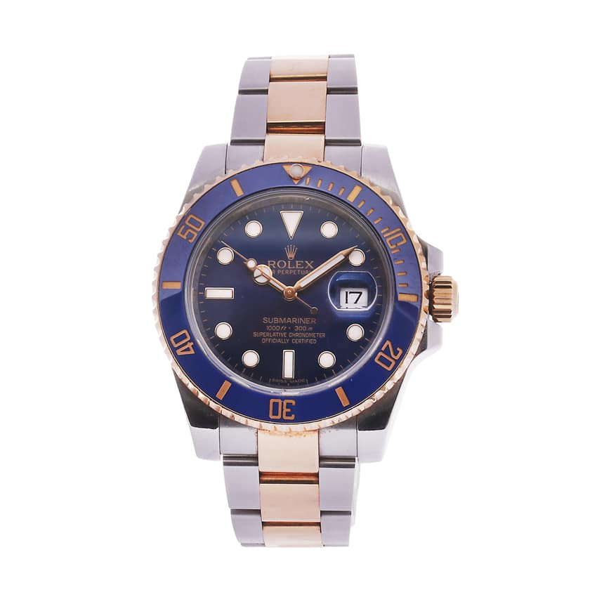 Rolex Submariner 116613 LB, Blue dial, 40mm Steel & Yellow Gold