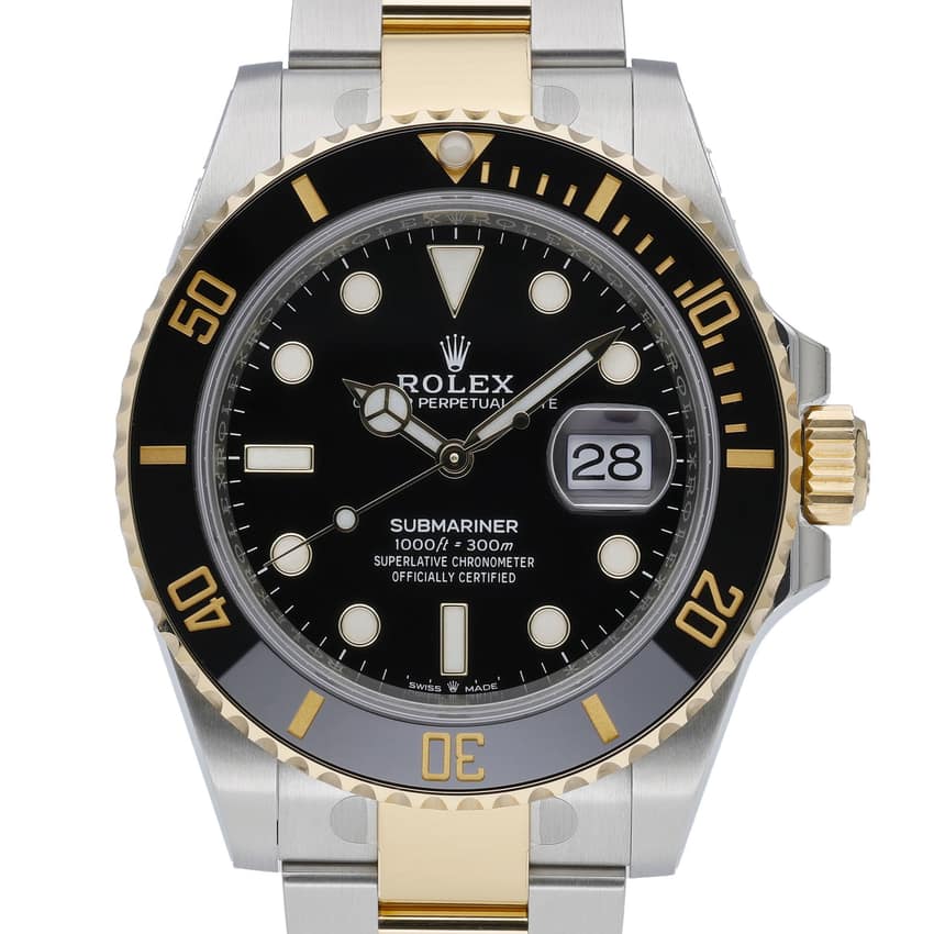 Rolex Submariner 126613 LN, Black dial, 41mm Steel & Yellow Gold