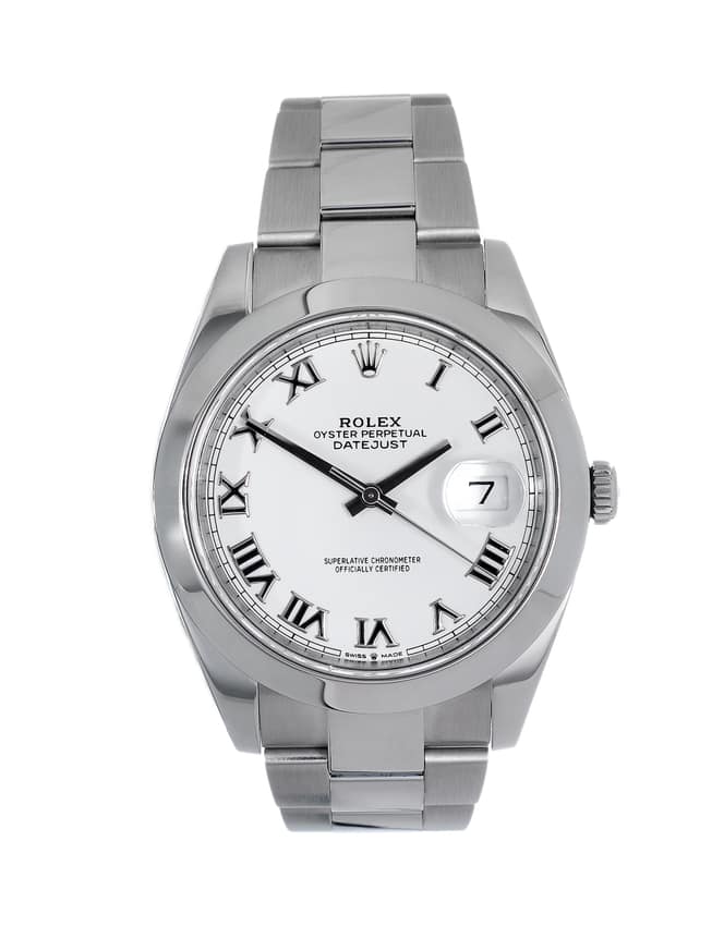 Rolex Datejust 126300, White dial, 41mm Oystersteel