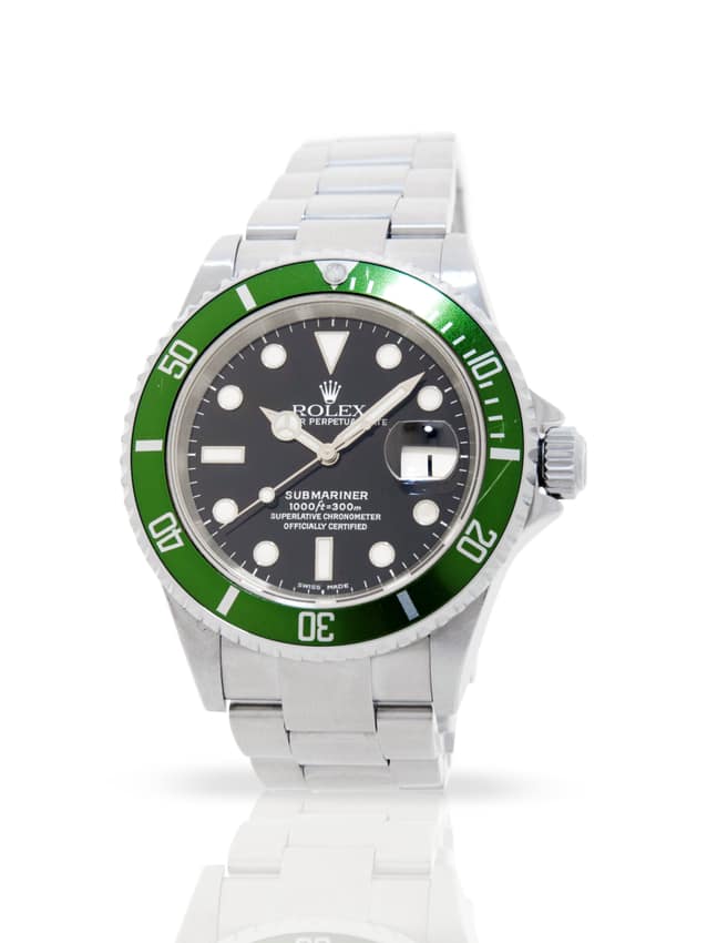 Rolex Submariner 16610 LV Flat Four, Black dial, 40mm Oystersteel