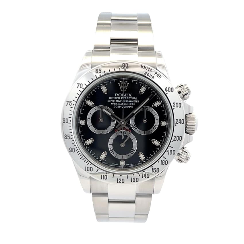 Rolex Cosmograph Daytona 116520, Black dial, 40mm Oystersteel