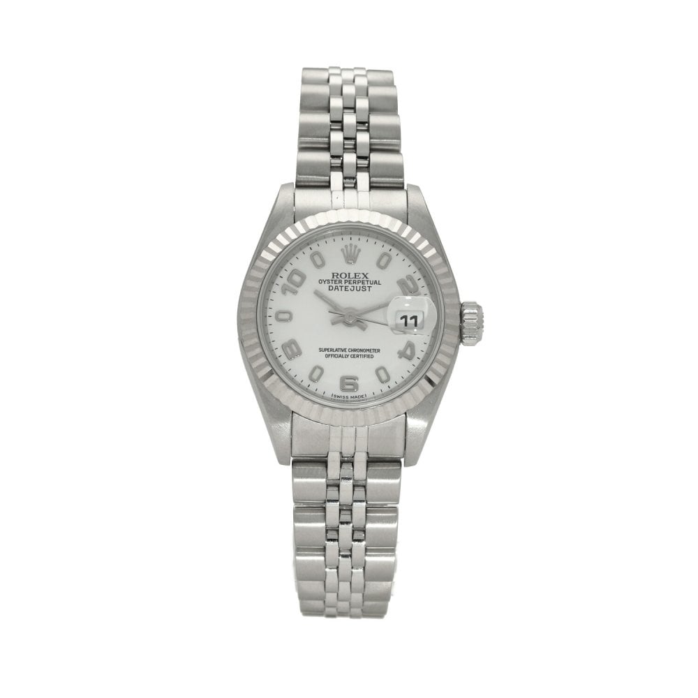 Rolex Lady-Datejust 79174, White dial, 26mm Steel & White Gold