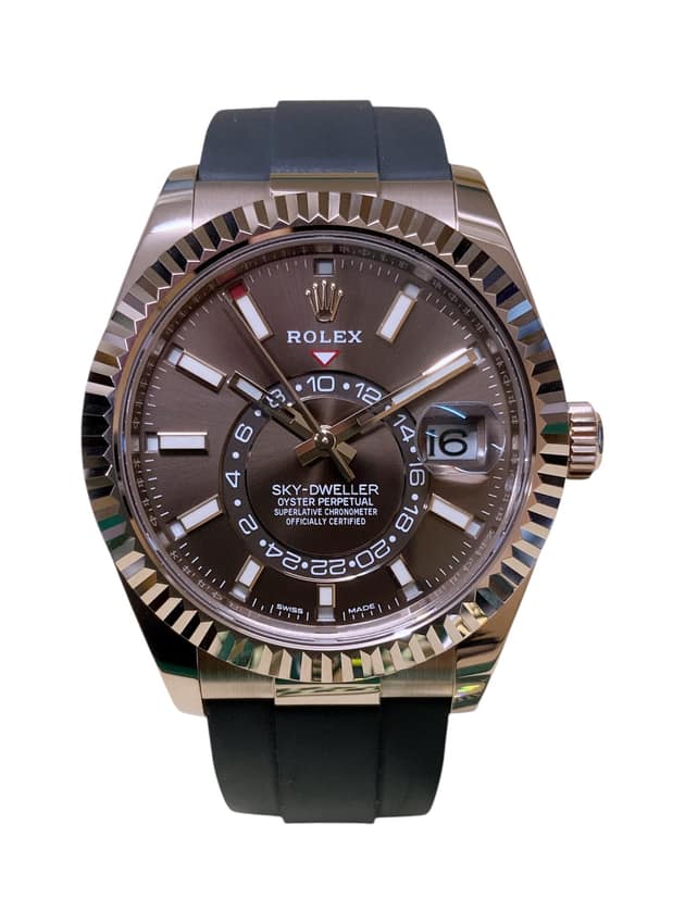 Rolex Sky-Dweller 326235, Slate dial, 42mm Everose Gold
