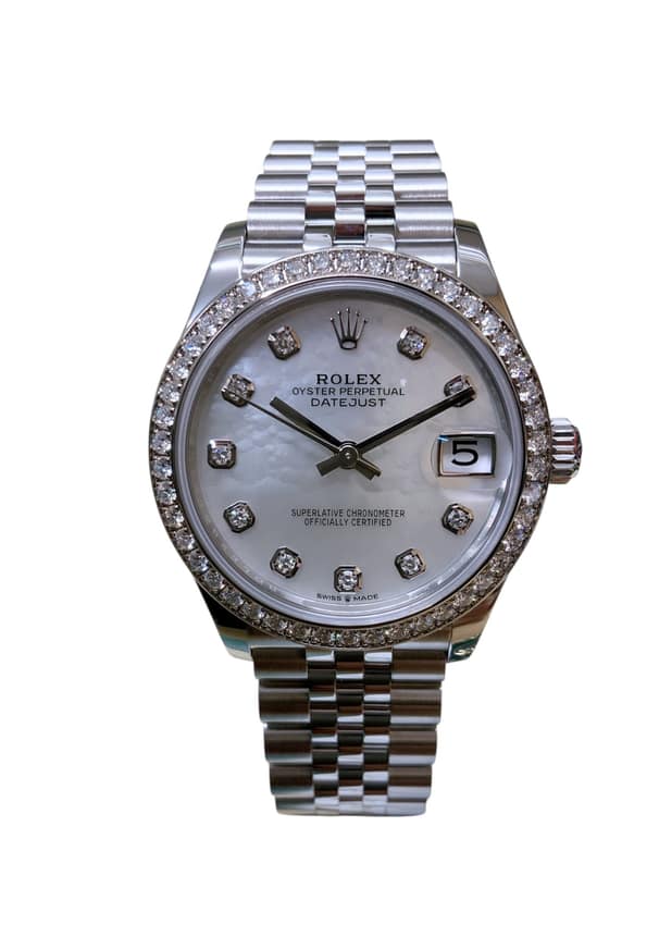 Rolex Lady-Datejust 278384 RBR, Mother-of-Pearl dial, 31mm Steel & White Gold